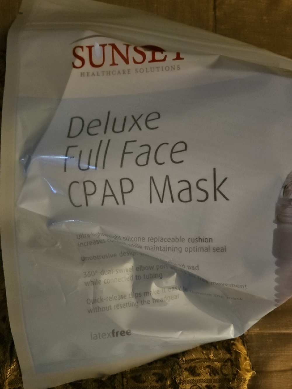 Sunset Full Face Mask For Sleep Equipment Large.BRAND NEW UNOPENED!!!